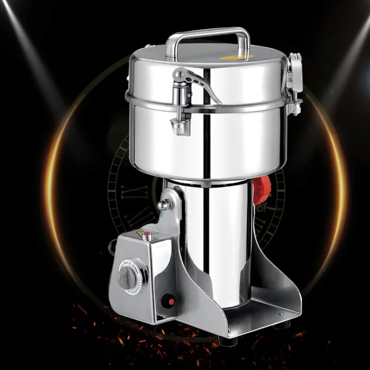 电动粉碎机家用小型三七磨粉机磨面打粉中药材粉碎机磨粉机